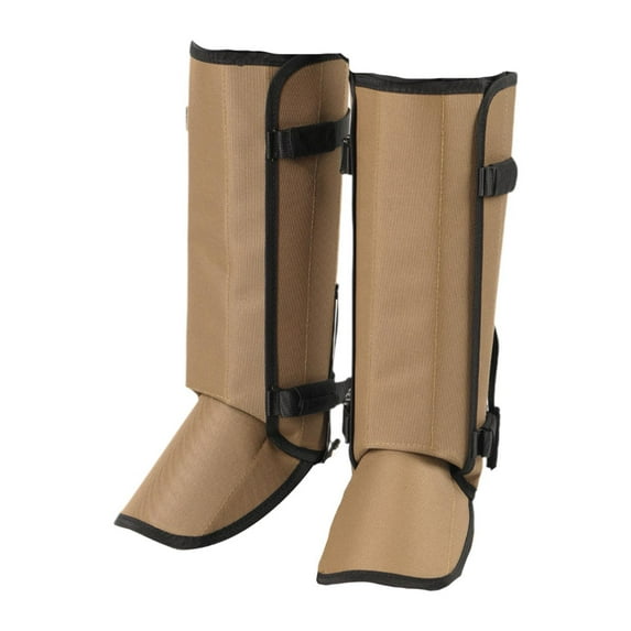figatia 2 Pieces Leg Gaiters Boot Gaiters Breathable Portable Tear Resistant Unique Winter Shoe Covers Leg Warmers for Outdoor Sports Khaki