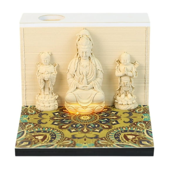 figatia 2025 Time Piece Calendar Memo Pad Creative Birthday Gift Ideal Gift 3D Desk Calendar Ornament for