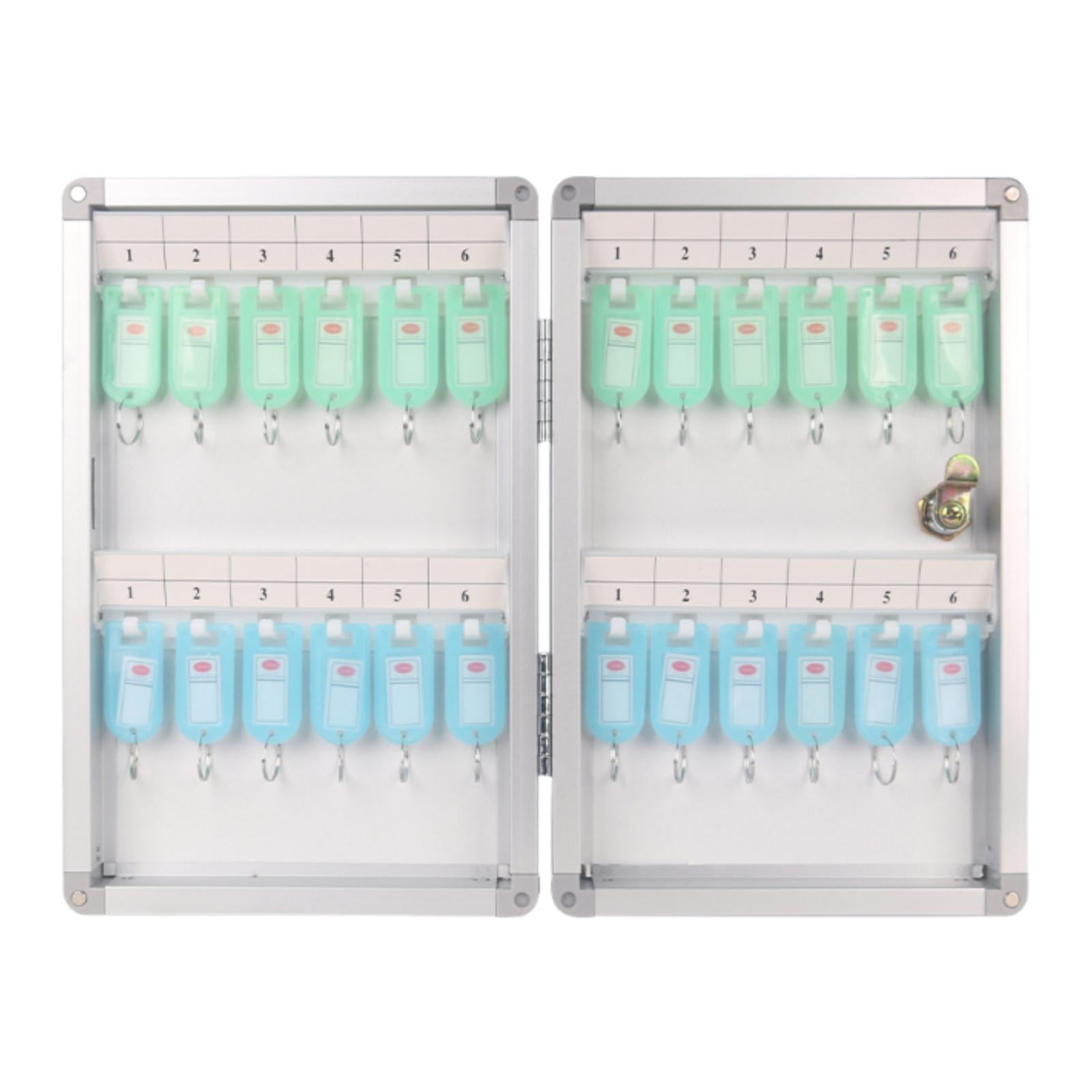 figatia 24 Position Key Storage Lock Box Key Cabinet Organizer Aluminum ...