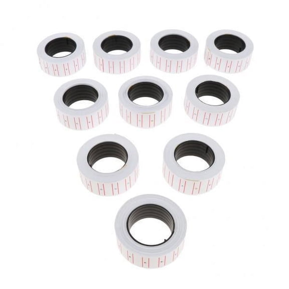 figatia 2x10 Rolls 6000pcs Price Labels Paper for 5500 Labeller