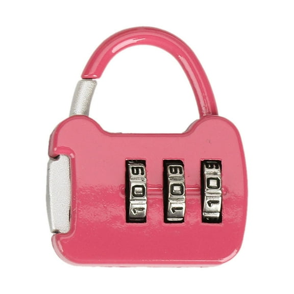 figatia 3 Digit Combination Lock ,Combination Locker Lock,Gym Locker Lock Outdoor Padlock for Gate Case Wardrobe Office pink