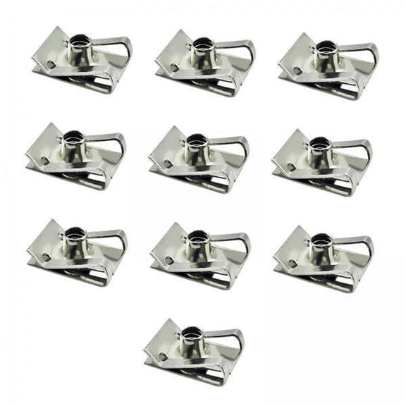 figatia 3x10Pcs U Type Clips with Thread U Type Fastener Nut Mounting Clip M5