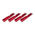 thumbnail image 1 of figatia 4 Pieces Woodworking T Tracks Intersection Slot Tracks Miter Gauge Double Cut Jig Profile T Slot for DIY Workshop Router Table Red, 1 of 8