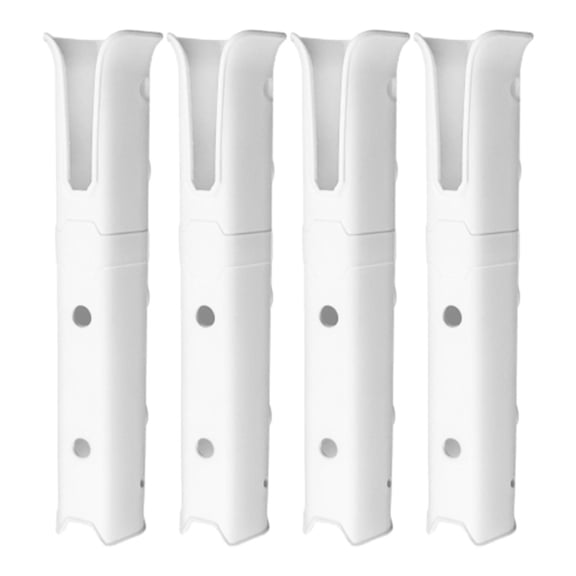 figatia 4Pcs Fishing Pole Rack, Fishing Rod Holder, Fishing Accessories Stand Fishing Rod Bracket for Garage Kayak Marine Yacht Boats White