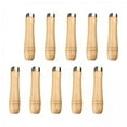 thumbnail image 1 of figatia 4x10Pcs Wooden File Handle Hardwood Woodworking with Metal Ring Wood Rasp, 1 of 8