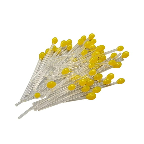 figatia 50Pcs Eyes Eyes Accessory Portable Small Lure Making, Soft for Freshwater Saltwater DIY Fly Tying Materials Tying yellow