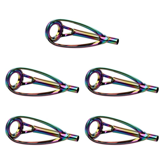 figatia 5Pcs Fishing Rod Tip Repair Replacement Guide Tips Convenient Premium Small for Fishing Guide Rings Stainless Steel Men Women Rod inner dia 1.4mm