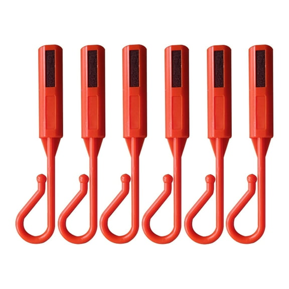 figatia 6 Pieces Hook Keeper for Fishing Rod Sturdy Professional Fishing Holder orange