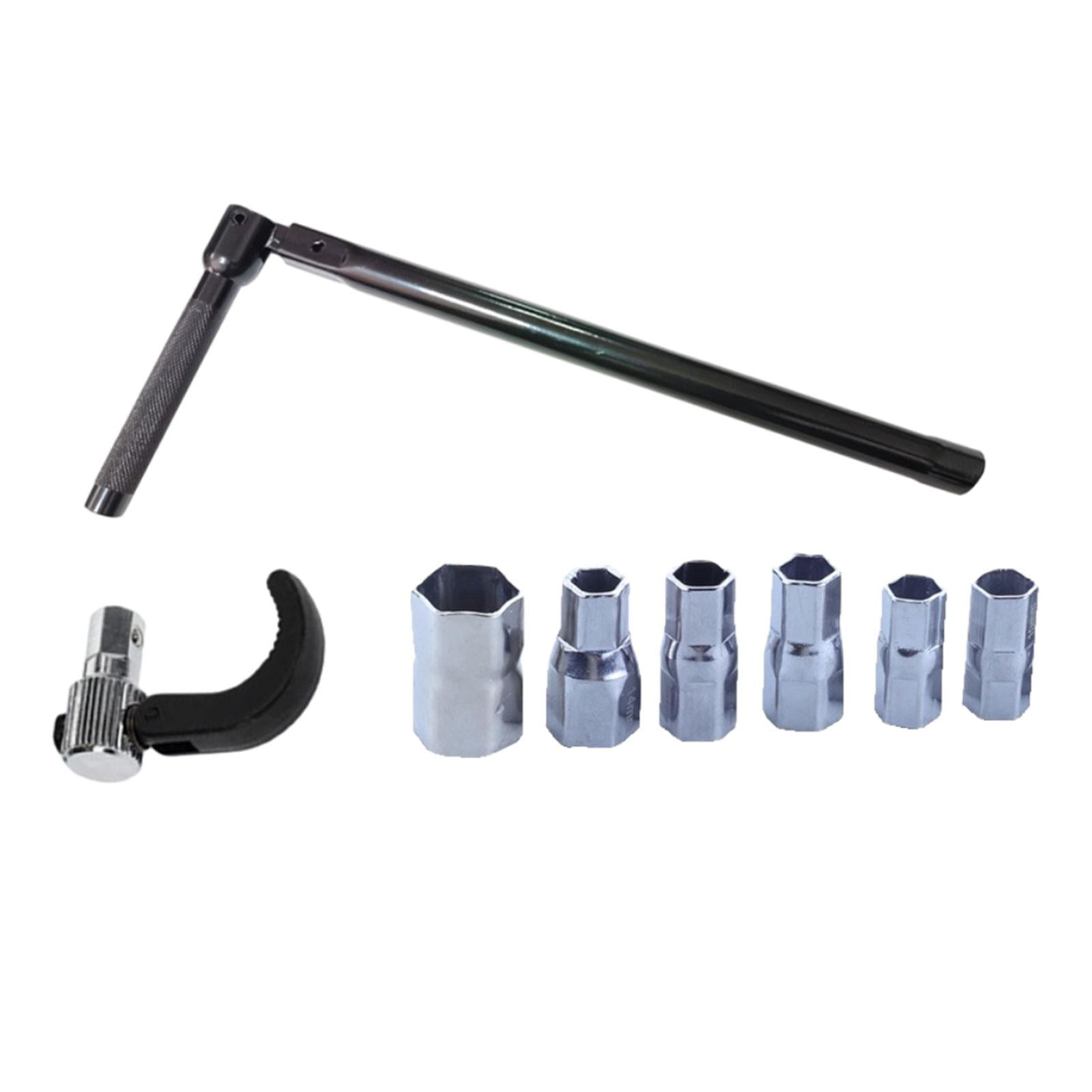 figatia 9-17mm Wrench Socket Plumber Back Nut Set Faucet Installation Tap Installation Tool Portable Socket Wrench Faucet Wrench Set