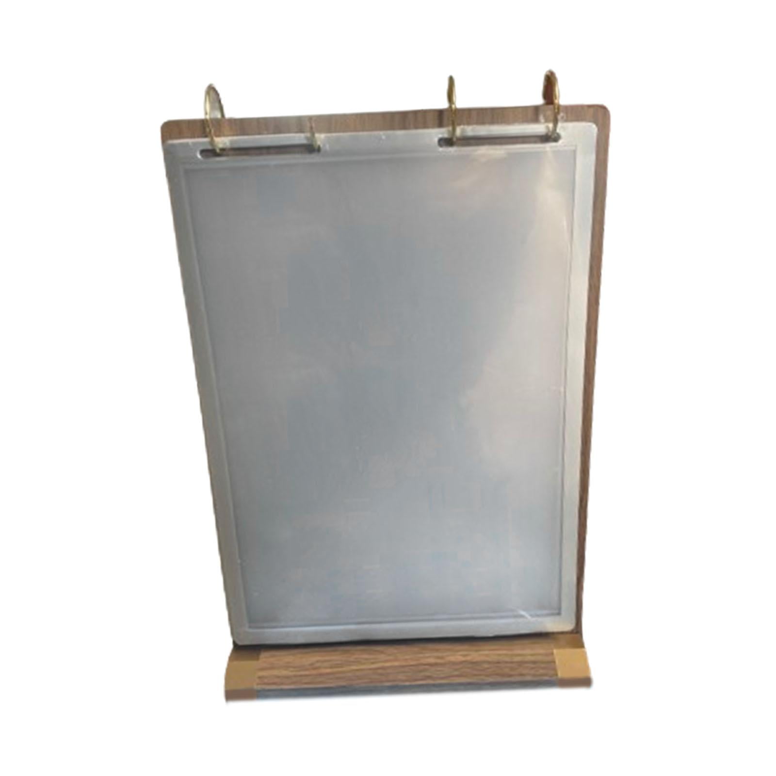 VILLFUL Acrylic Flip Menu Holder A5 6 Pages Vertical Display Stand