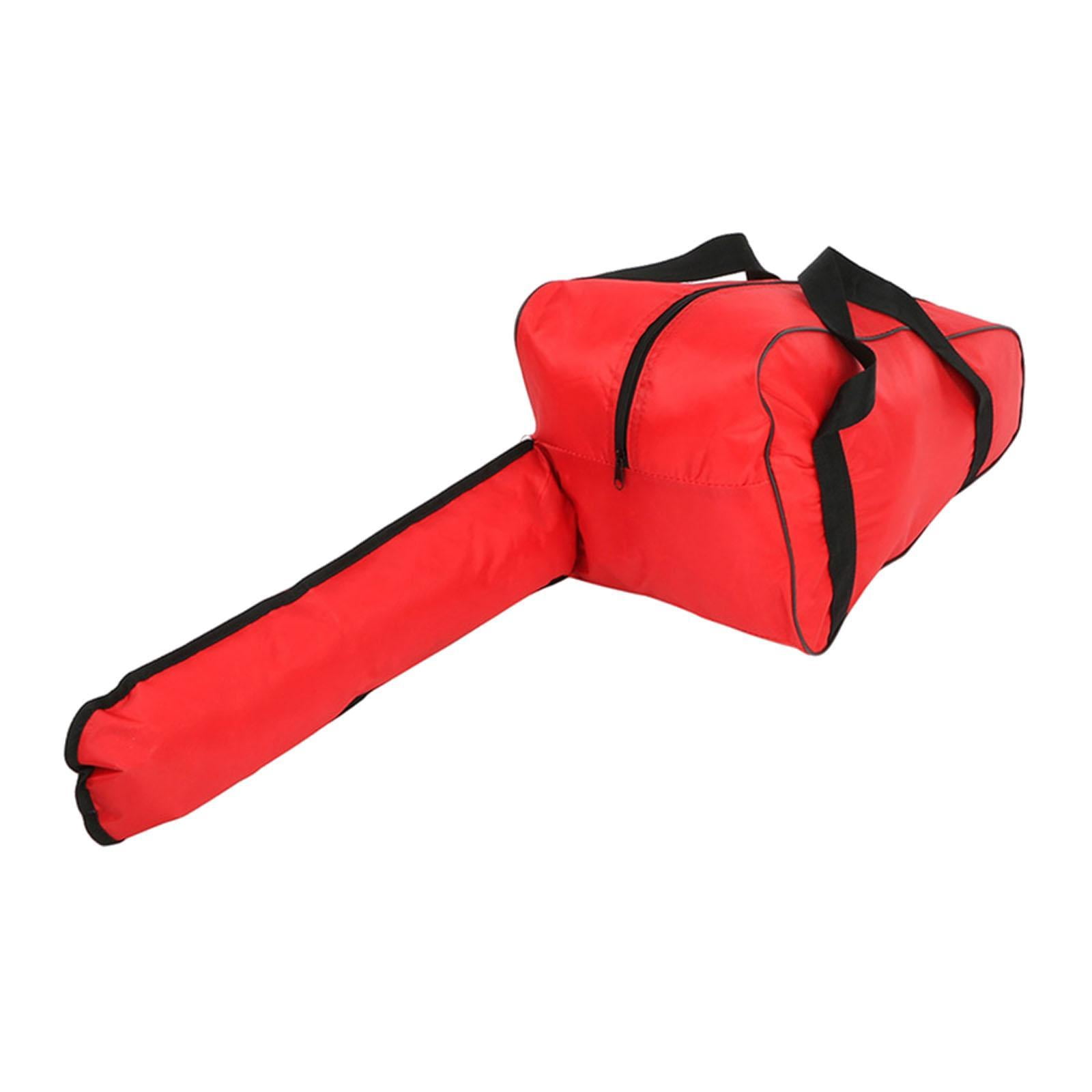 figatia Bag Saw Case Heavy Duty Full Protection with Handle Rainproof Garden Tool Holdall Bag for Travel Outdoor Red