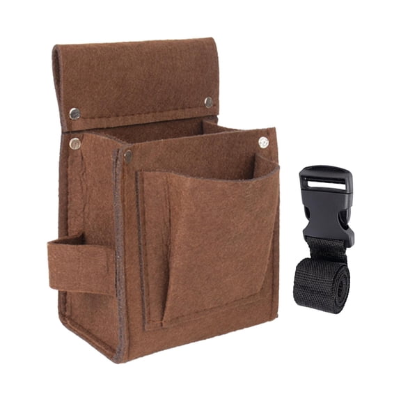 figatia Belt Tool Holder Carpenter Tool Belt Work Apron Multifunctional Organizer Durable Tool Holder Pouch Framers Bag for Carpenter Brown S