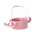 thumbnail image 1 of figatia Bird Food Bowl Cup Waterproof Hanging Bird Feeder for Outdoors Outside Patio Pink, 1 of 8