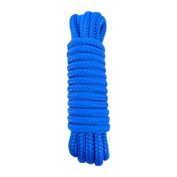 figatia Boat Dock Rope Double Braided Professional Durability Premium Easy to Use Wear Resistant Marine Mooring Rope, Nylon Dock Line Length 7.62m