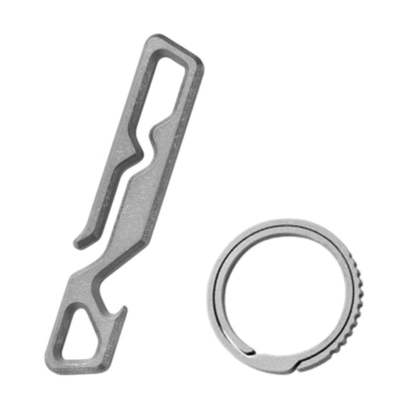 figatia Bottle Opener Outdoor Multitool Key Chain Portable Accessories Keychain Carabiner Utility Gadget for Camping Home Improvement Sandblasting
