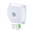 thumbnail image 1 of figatia Camera Base Junction Box, Dome Camera Mount Box, Easy to Install Waterproof Indoor Dome Camera Cover for Cameras White, 1 of 8