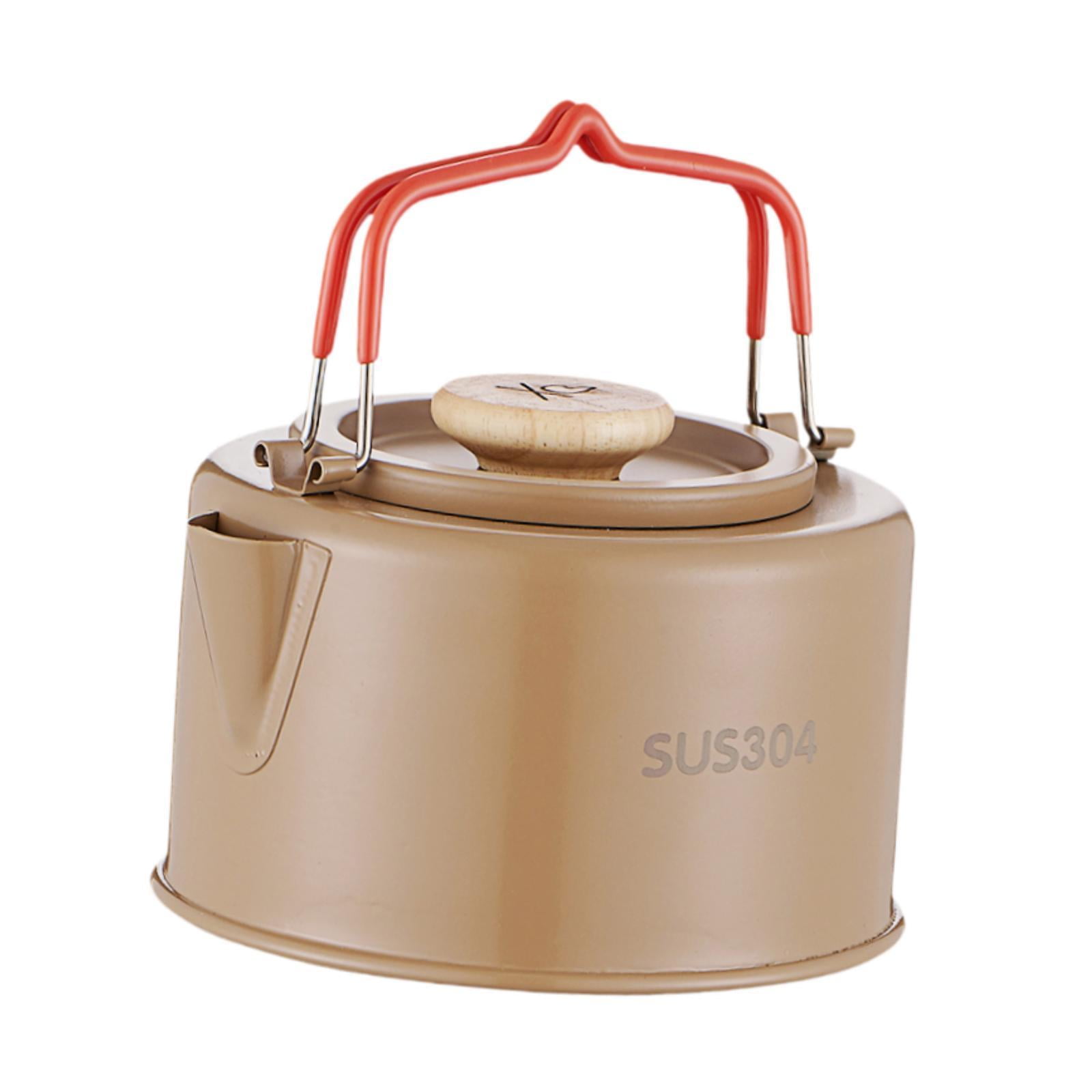 figatia Camp Kettle Tea Kettle 1.1 L with Ergonomic Handle Lightweight ...