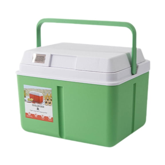 figatia Camping Box Cold and Hot Insulated Case Sturdy Multipurpose for Outdoor Picnic Food Preservation Box with Carry Handle 8L
