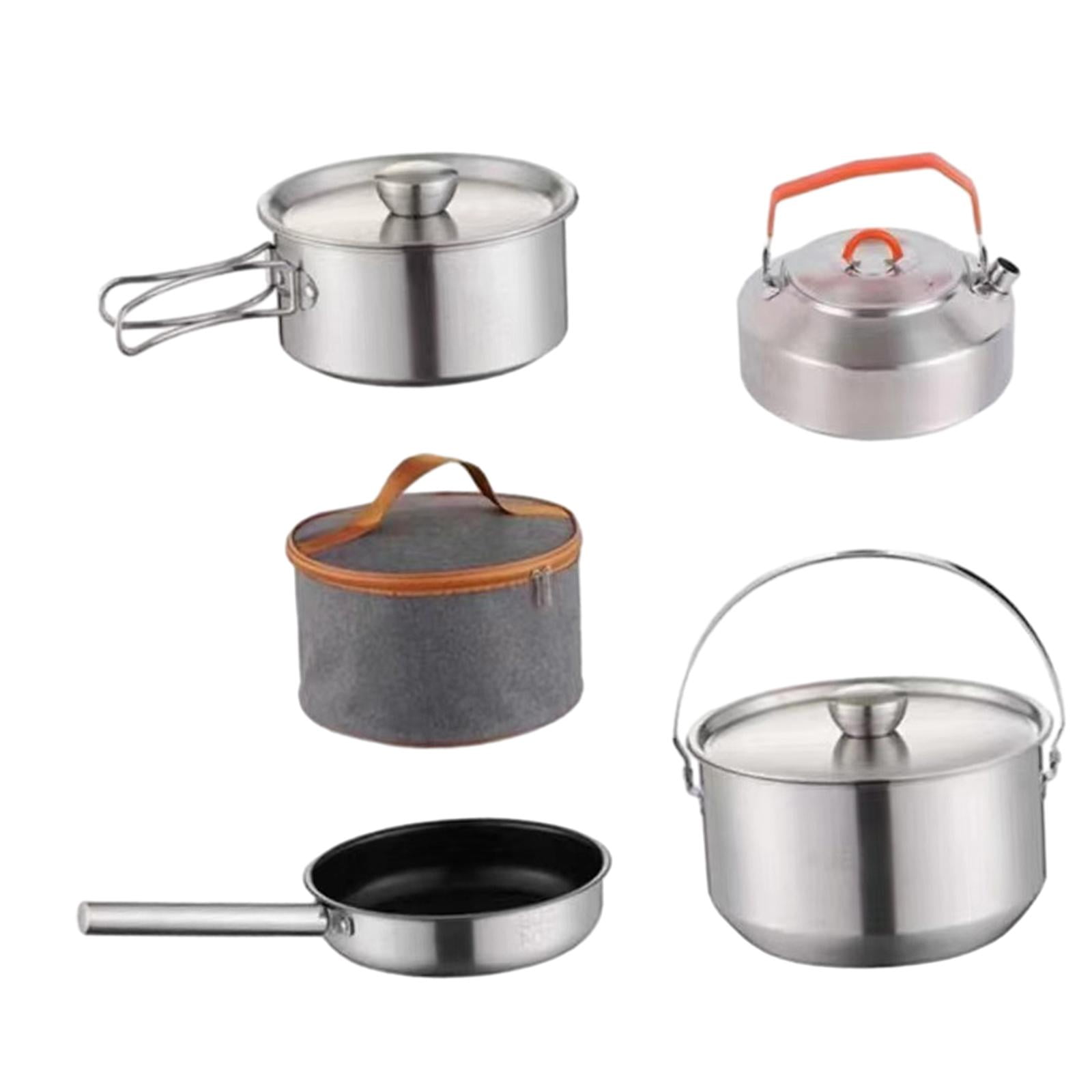 figatia Camping Cookware Cooking Set Nonstick Lightweight with Storage