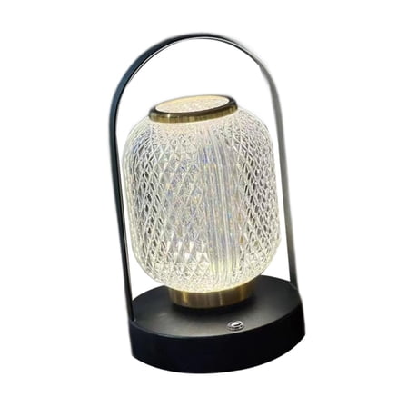 figatia Camping Lantern Outdoor Lamp Recharging Night Light Table Lamp Tent Light Desk Lamp for Patio NightStand Walking Bedside Home Black