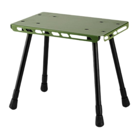 figatia Camping Table Picnic Table Ultralight Retractable Compact Mini Portable Stool Small Chair for Beach BBQ Travel Garden Picnic Green