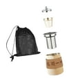 thumbnail image 1 of figatia Camping Tea Kettle Mugs Set Stainless Steel Tea Pot for Hotel Fishing Picnic beige, 1 of 8