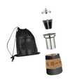 thumbnail image 1 of figatia Camping Tea Kettle Mugs Set Stainless Steel Tea Pot for Hotel Fishing Picnic black, 1 of 8