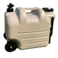 thumbnail image 1 of figatia Camping Water Bottle Multi Purpose Wheels Water Tank for Car Driving Outdoor Khaki, 1 of 8
