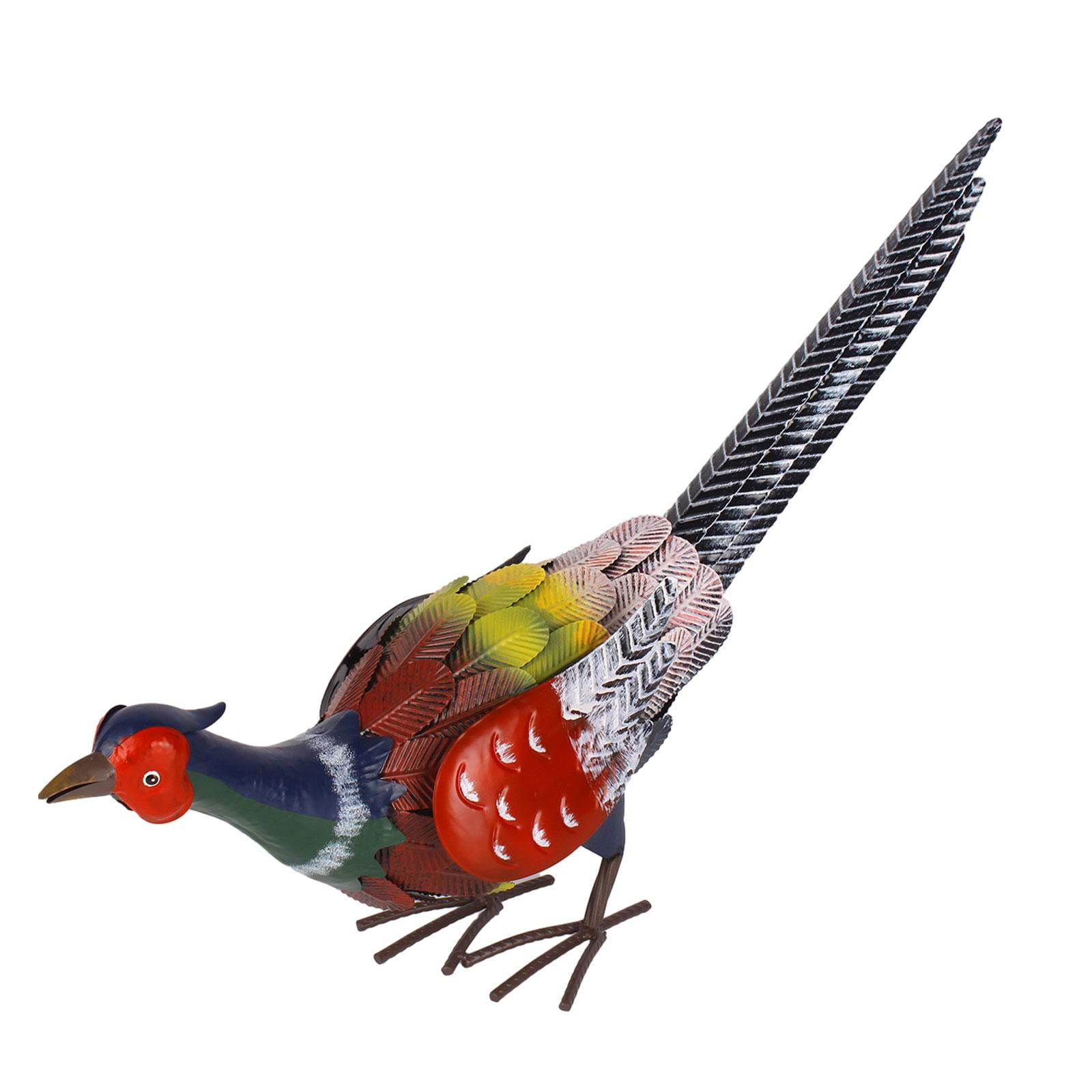 figatia Colorful Metal Garden Statue Decor Iron Artwork Realistic