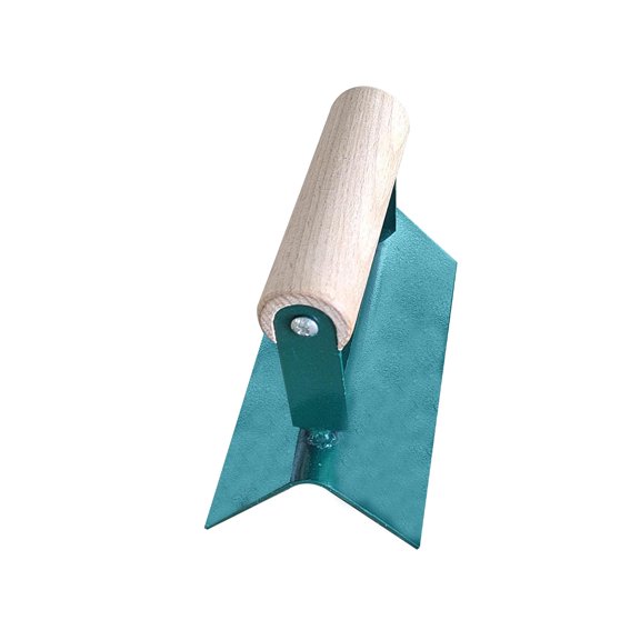 figatia Corner Trowel, 90 Degree Right Angle, Accessories for Plaster Concrete Drywall , Green, 150mm Outside Corner