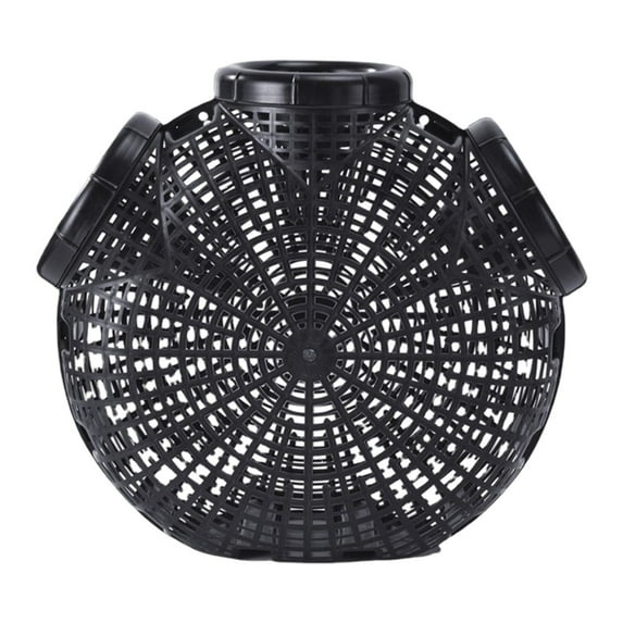 figatia Crawfish Catching Basket Fishpot Versatile Easy to Assemble Fishing Accessories River Prawn Eel Catcher for Freshwater Black