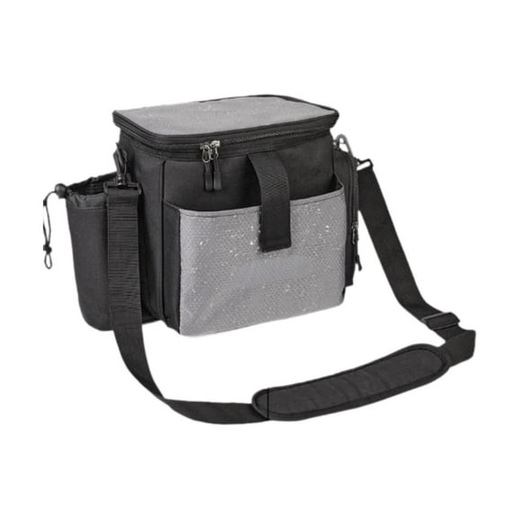 figatia Disc Golf Bag, Disc Golf Starter Bag with Bottle Holder Portable Lightweight Disc Storage Organizer Bag with Adjustable Strap