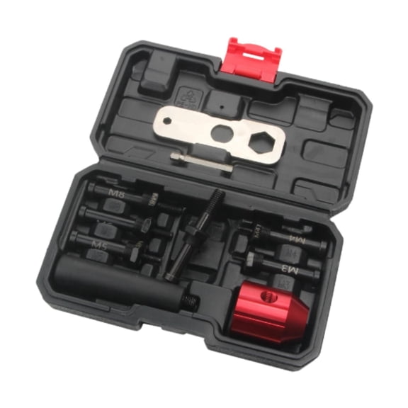 figatia Electric Rivet Machine Conversion Head Rivet Drill Attachment Comfortable Grip Sturdy Industrial for Furniture Assembly Doors M3 M10