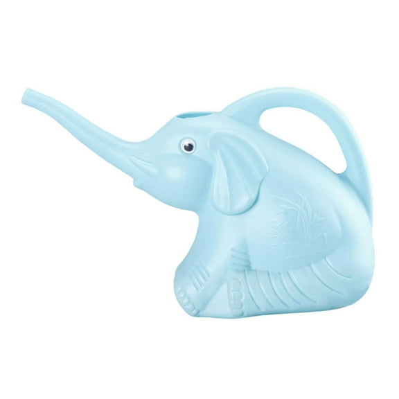 figatia Elephant Watering Can Gardening Tool Long Spout Small Creative Animal Shape Garden Water Can Watering Pot for Patio Courtyard Blue