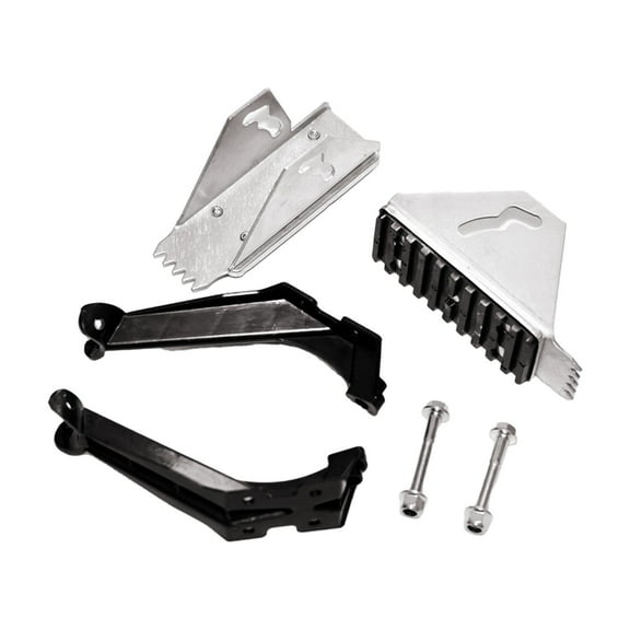 figatia Extension Ladder Anti Skid Shoe Foot and Support Accessory Easily Install Replace Parts with Bolts, Nuts, Washers Rubber Pads