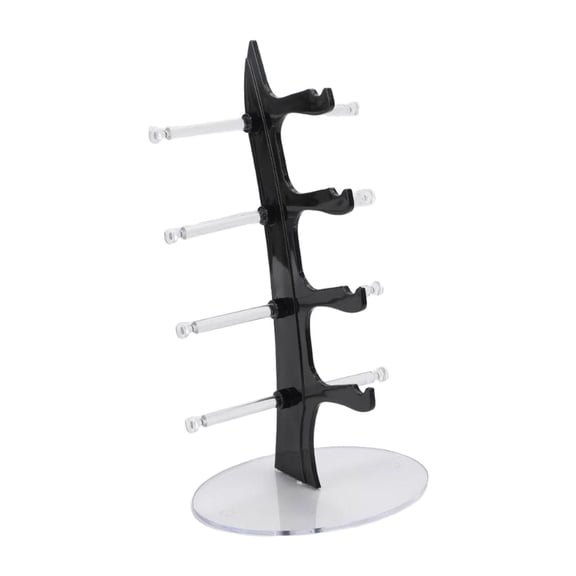 figatia Eyeglasses Display Stand Glasses Holder Riser Eyewear Shop Multi Layer Shop Display Showcase Desk Stable Base Sunglasses Rack Black