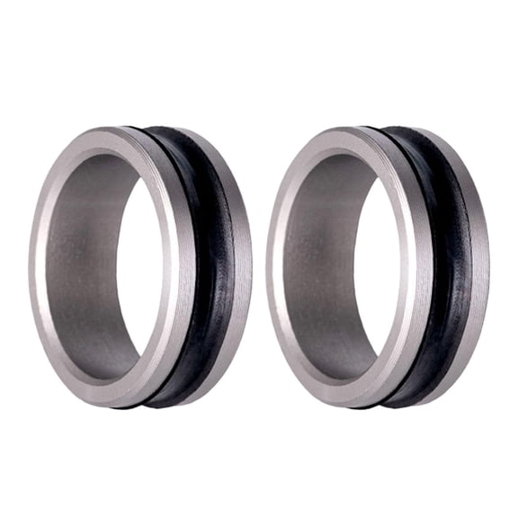 figatia Fishing Line Ring Easy to Use Sturdy Fishing Line Puller for Line Protecting 2 Pieces Silver