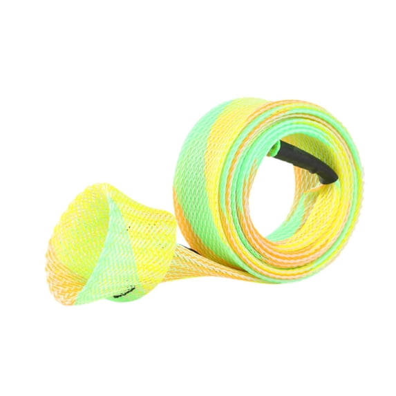figatia Fishing Rod Sleeve Fishing Rod Protector Lightweight 1.7M Portable Fishing Pole Sleeve Baitcasting Rod Cover for Sports Adult Green Yellow Orange