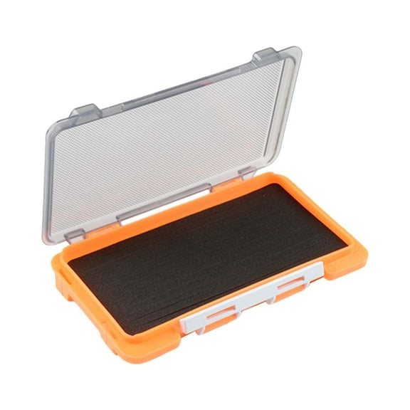 figatia Fishing Tackle Box Compact Fly s Box for Saltwater Fishermen Gift Camping Orange