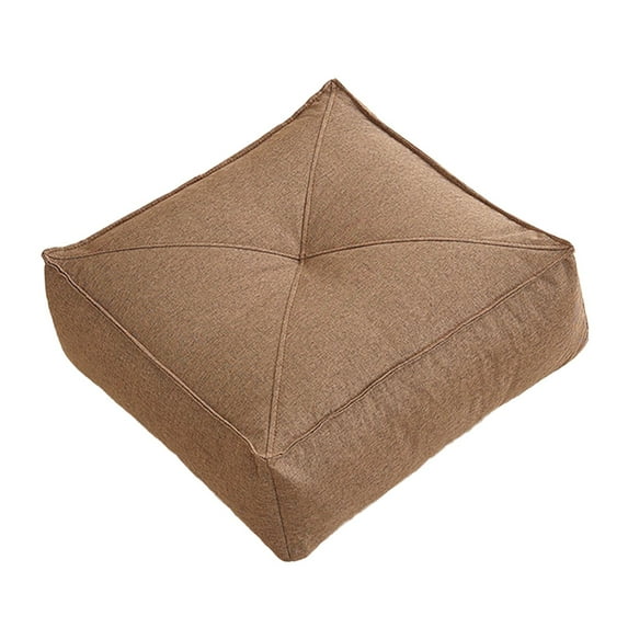 figatia Floor Cushion Chair Seat Pad Detachable and Washable Cover Large Futon Pouf Seat Cushion Floor Pillow for Bedroom Dining Room Brown