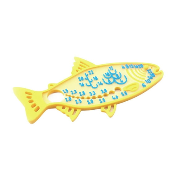 figatia Fly Tying Hackle Gauge Fly Tying Tool Practical Equipment Replacement Convenient Professional Supplies Lightweight Accessory Yellow