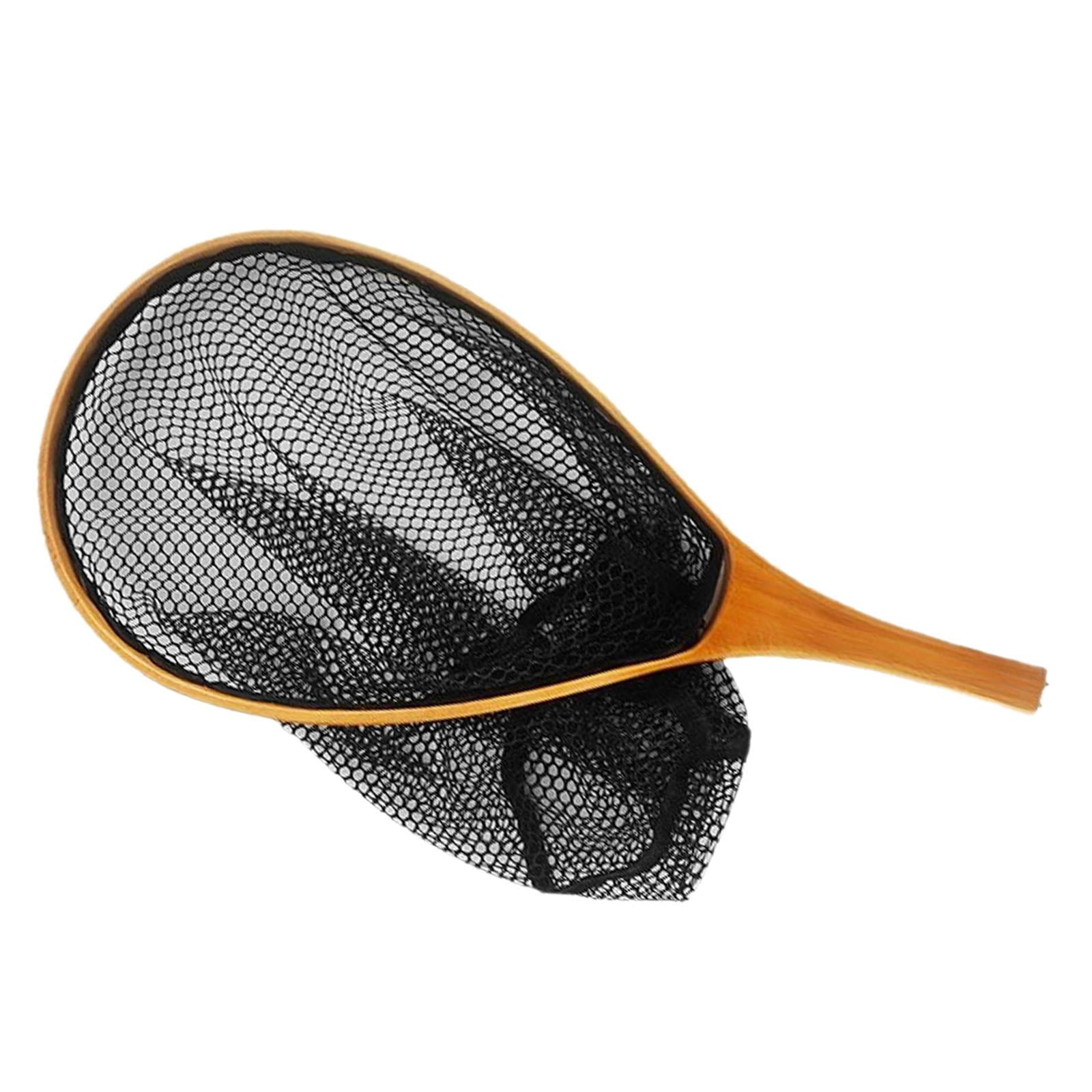 figatia Fly ing Net ing Net Manual Lightweight Oval Non Slip Net Landing Net for Freshwater Boating Outdoor Sports