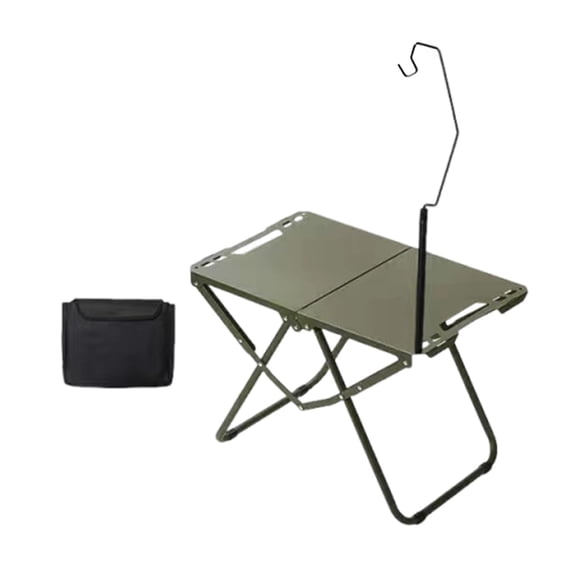 figatia Foldable Camping Table Lightweight Compact Stand for Backyard Fishing Hiking