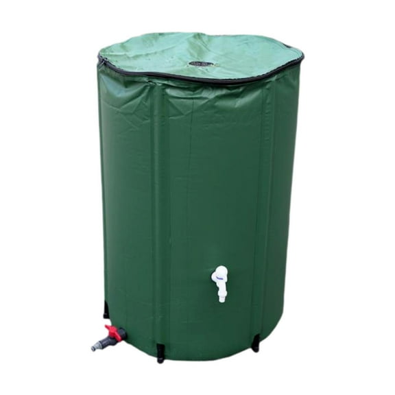 figatia Foldable Rain Barrel Water Catcher Container Rainwater Storage Tank Rain Catchers Water Collection Container for Lawn Patio 50 L