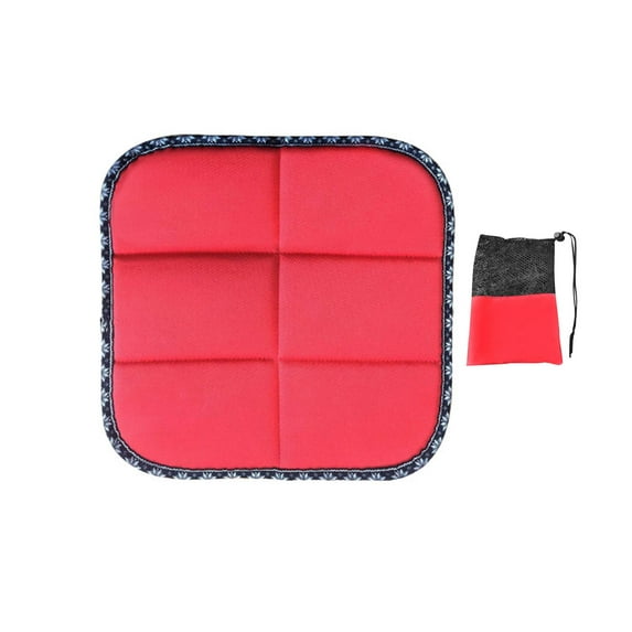 figatia Foldable Seat Pad Mat Practical Waterproof Thick Outdoor Sitting Pad with Storage Bag for Trekking Backyard Playground Picnic Navy Edge