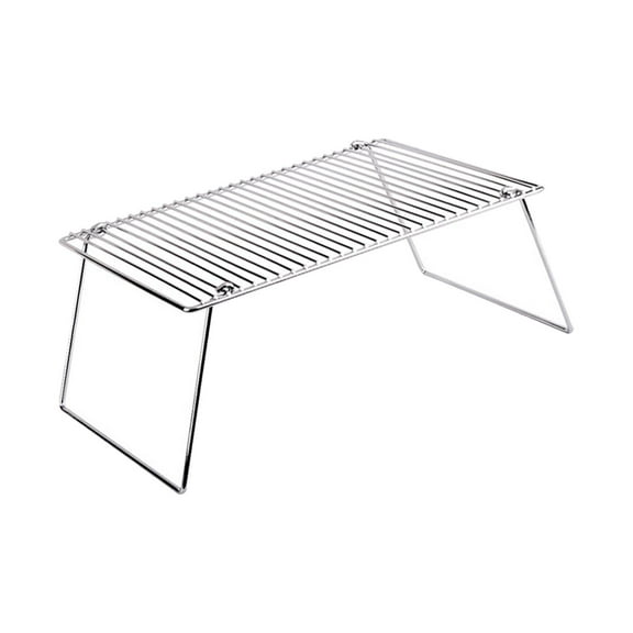 figatia Folded Campfire Grill Camping Grill Baking Rack Multifunctional Grate Gas BBQ Grill for Hunting RV Camping Fishing Adventures