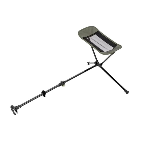 figatia Folding Camping Chair Foot Rest Accessory Aluminum Alloy Retractable 45-74cm Green