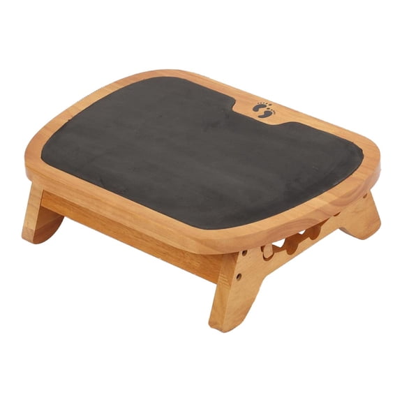 figatia Foot Rest for under Desk at Work Foot Stool Ergonomic Wooden Sturdy Non Slip Footrest Footstool for Living Room Computer Desk
