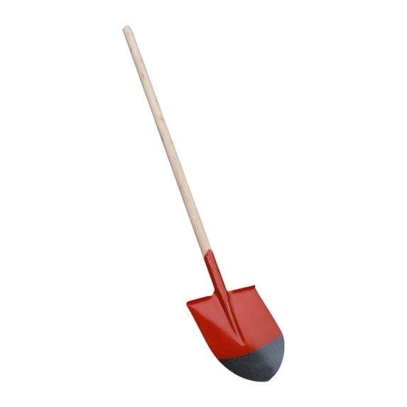 figatia Garden Spade Planting Spade with Wood Handle Heavy Duty Hand Digging Shovels Garden Digging Tools for Moving Seeding Lawn Yard 42.5x22.7cm
