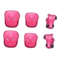 thumbnail image 1 of figatia Hand Elbow Knee Pads Kids Adults Skating Adjustable Outdoor Sports Breathable Lightweight Cycling Guards Gear Set Pink, 1 of 8